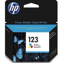 HP 123 (F6V16AE) - Cyan, Magenta et Jaune -1